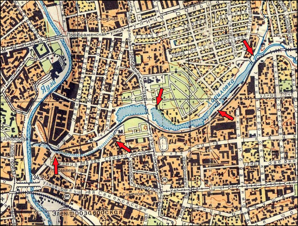 Карта подземных рек москвы